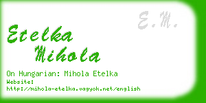 etelka mihola business card